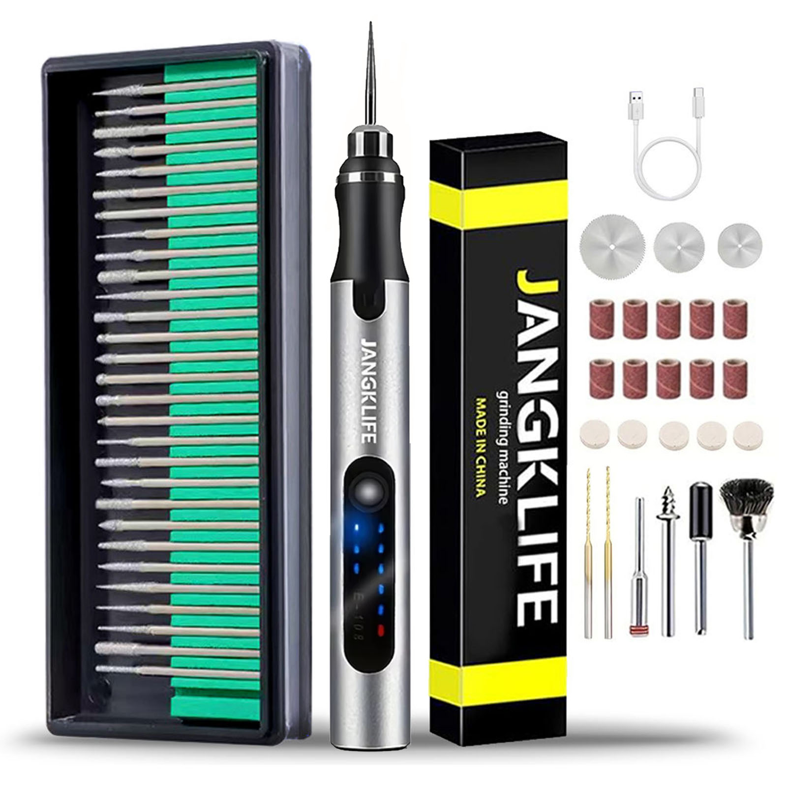 Power Tools Makita Set - JANGKLIFE USB Cordless Rotary Tool Kit