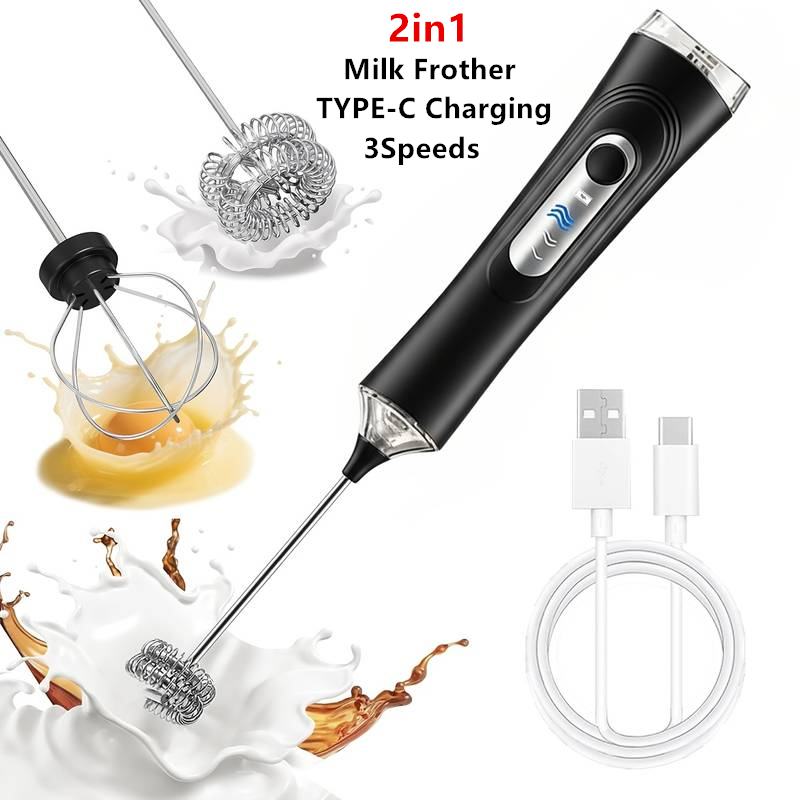 Power Tools Usa - Electric Milk Frother Foamer + Egg