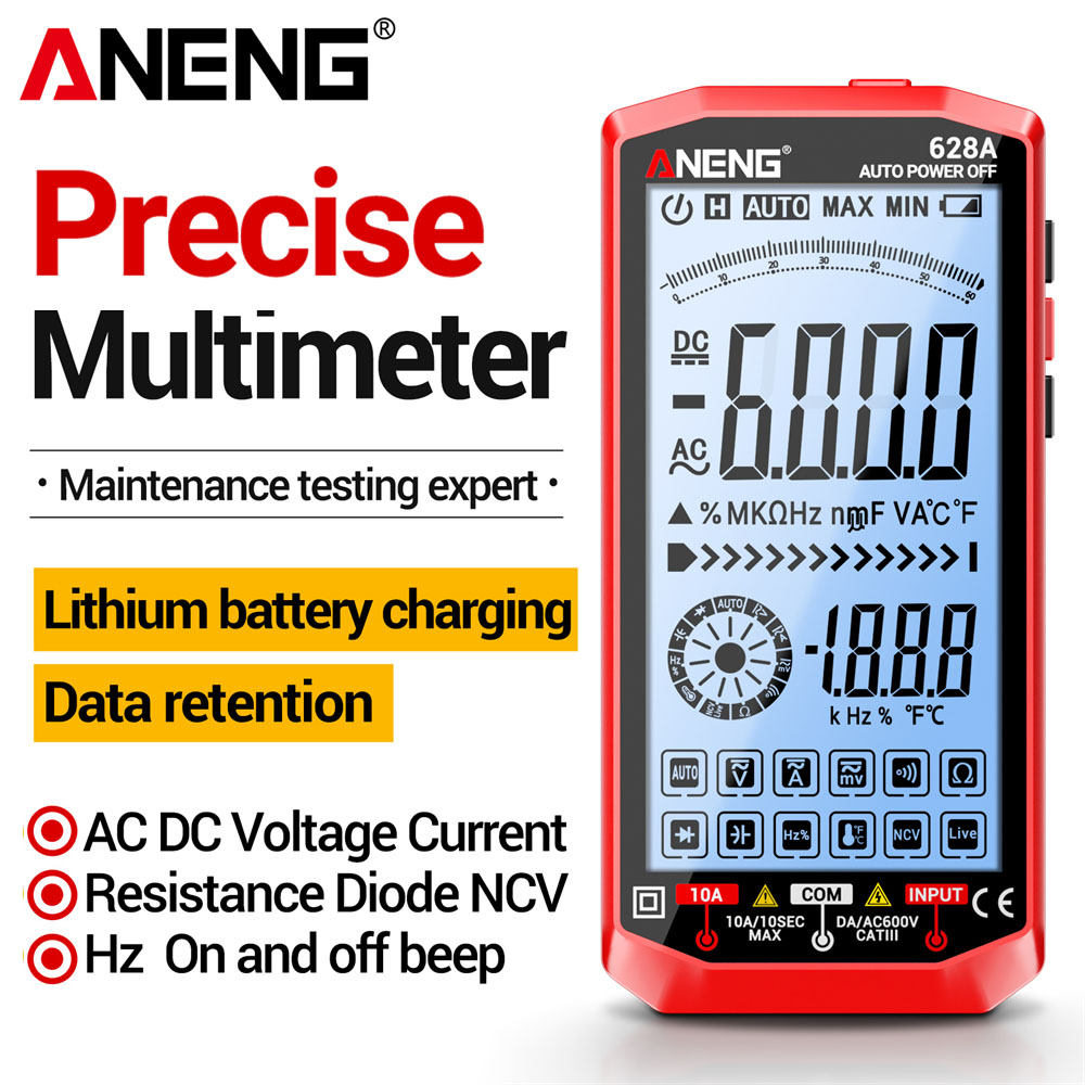 Power Tools Software - Digital Multimeter Professional Rechargeable 6000 Counts