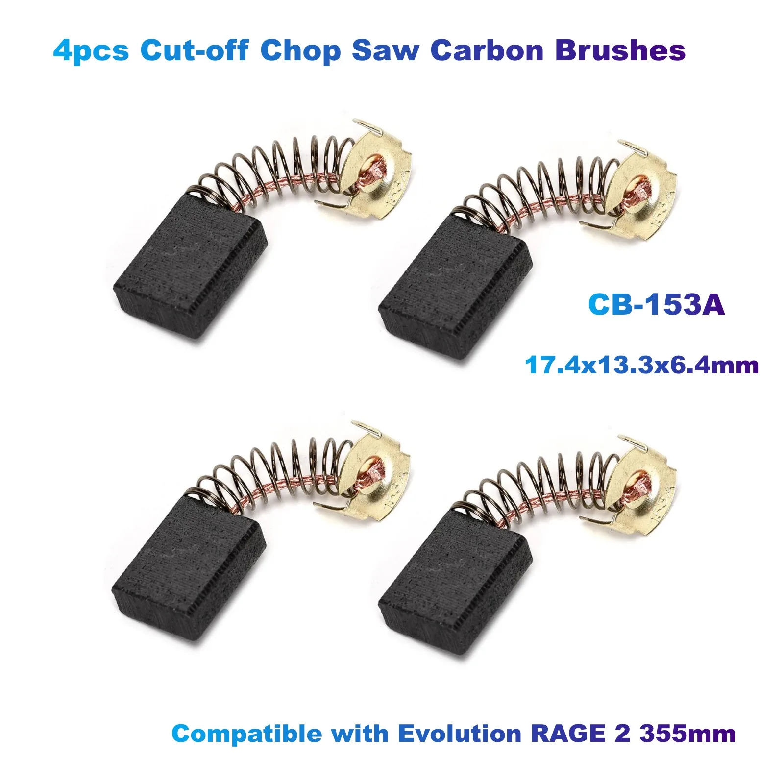Power Tools Evolution - 4pcs Cut-off Chop Saw Carbon Brushes