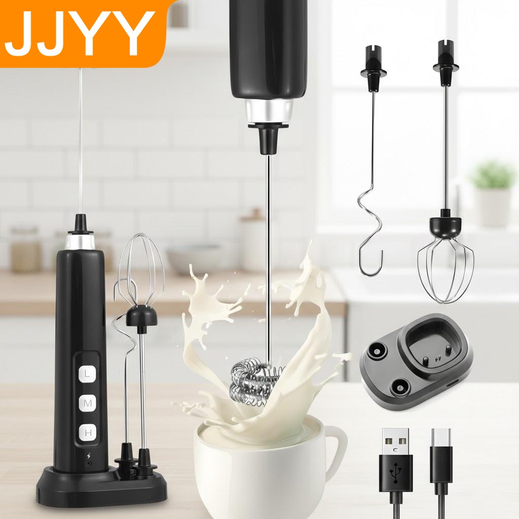 Power Tools Usa - USB Rechargeable Handheld Milk Frother Mini