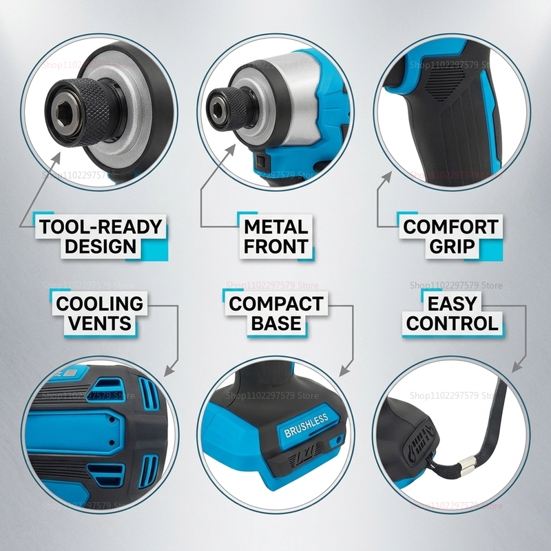 Cordless Brushless Impact Powe - Power Tools Construction recension och pris