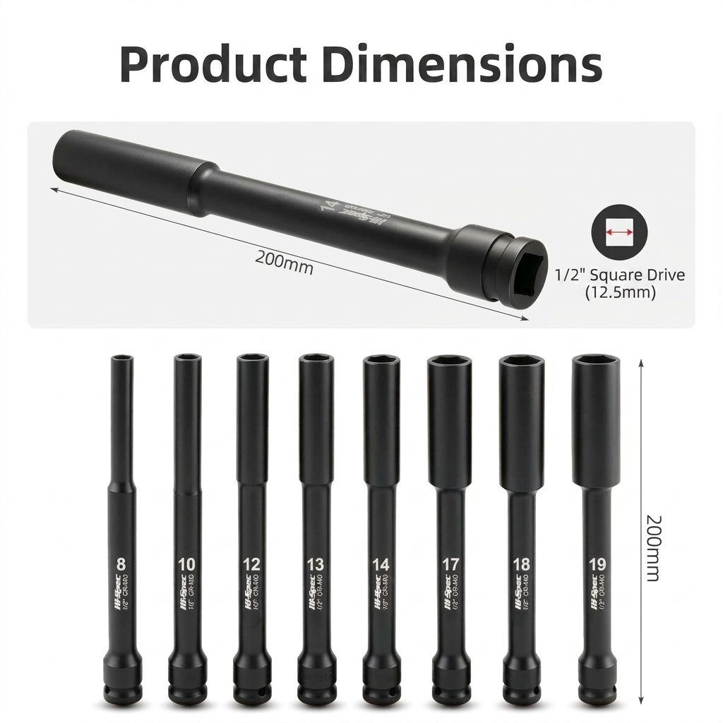 1/2 Inch Drive Extra Long Impa - Power Tools Pneumatic recension och pris
