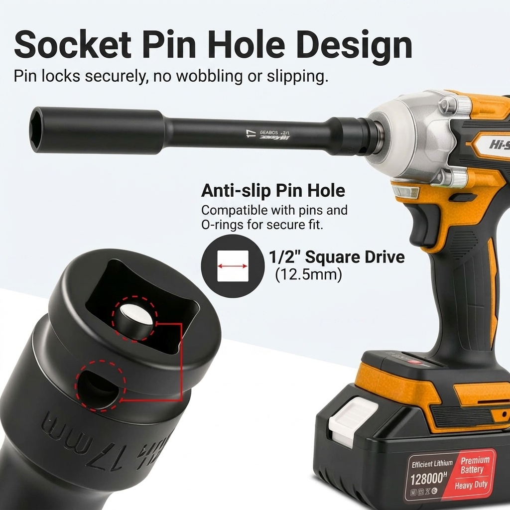 1/2 Inch Drive Extra Long Impa - Power Tools Pneumatic recension och pris
