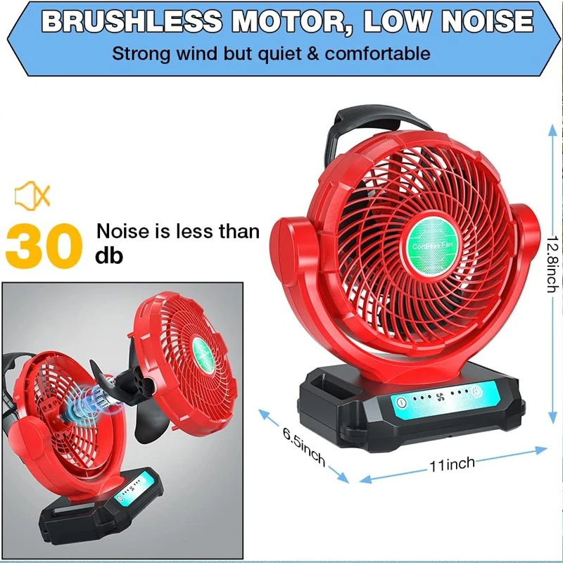 Cordless Fan For Milwaukee 18V - Power Tools Construction recension och pris