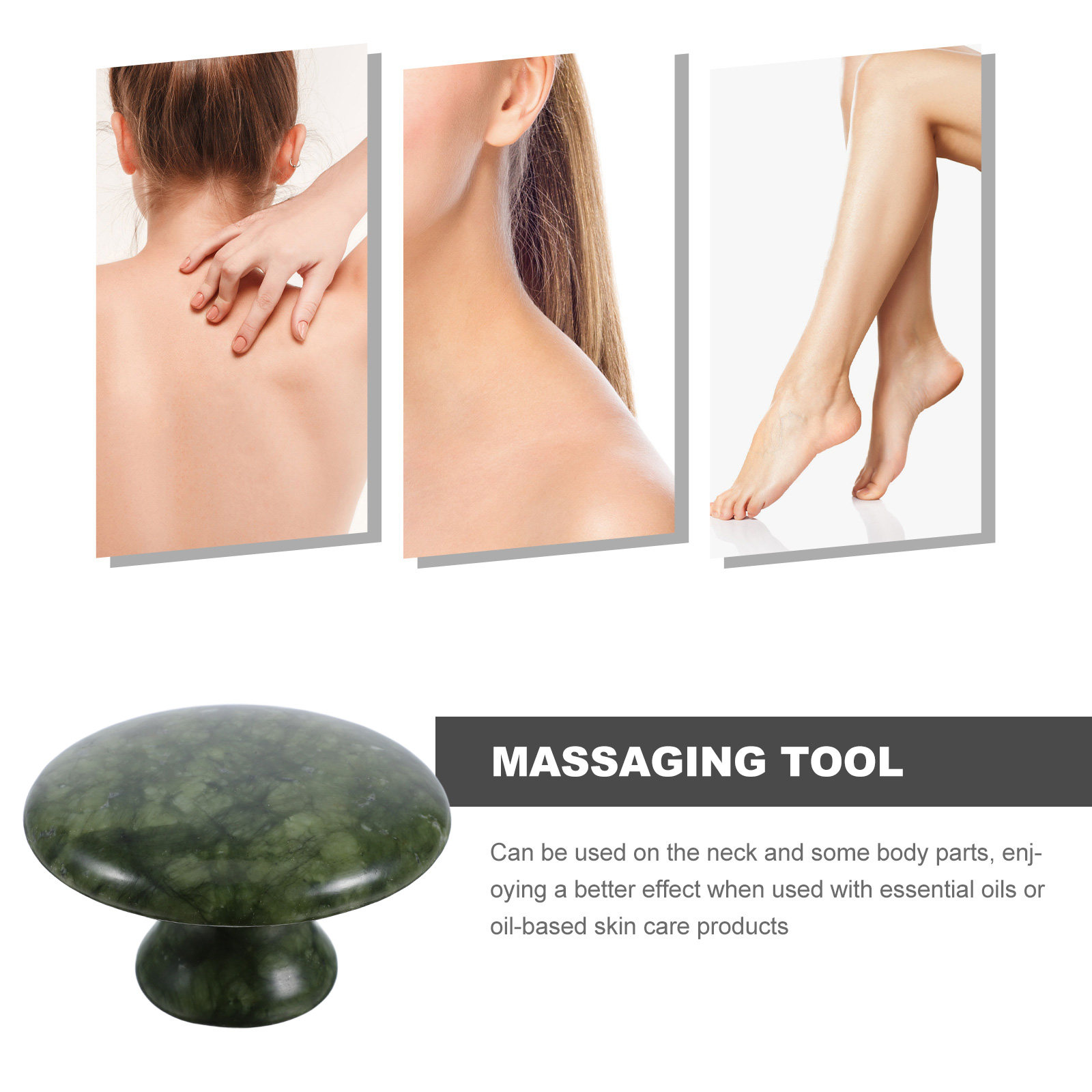 Mushroom Shaped Jade Massage S - Power Tools Usa recension och pris
