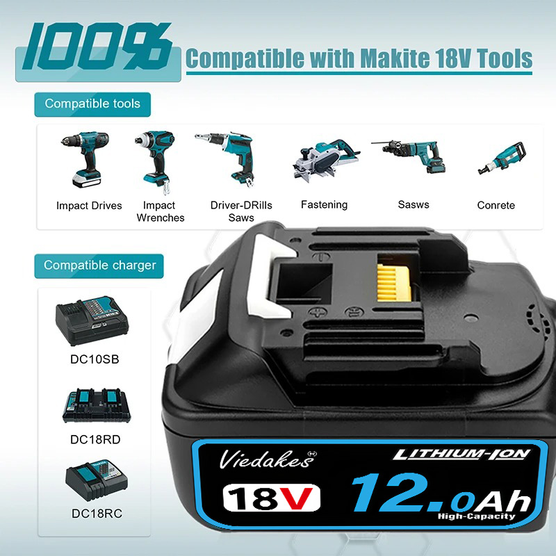 For Makita 18V 9Ah Lithium Bat - Power Tools Makita Set recension och pris