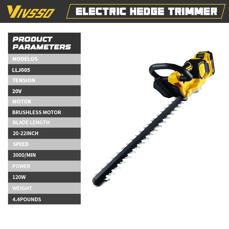 VIVSSO Cordless Electric Hedge - Power Tools Usa recension och pris