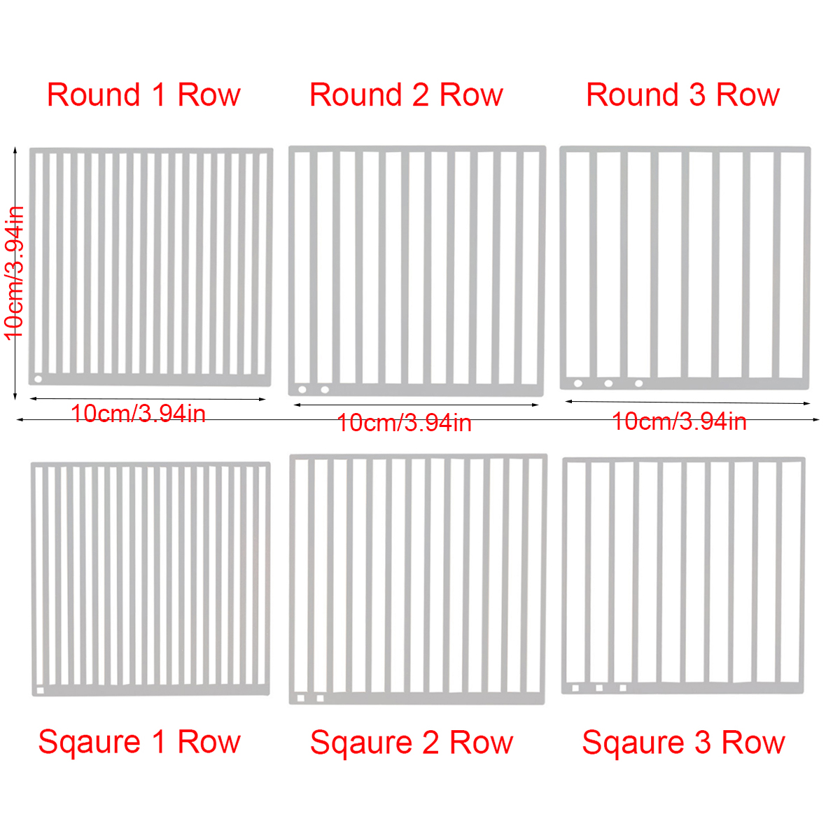 1pc 1/2/3 Row Round/Square Dia - Power Tools For Home recension och pris