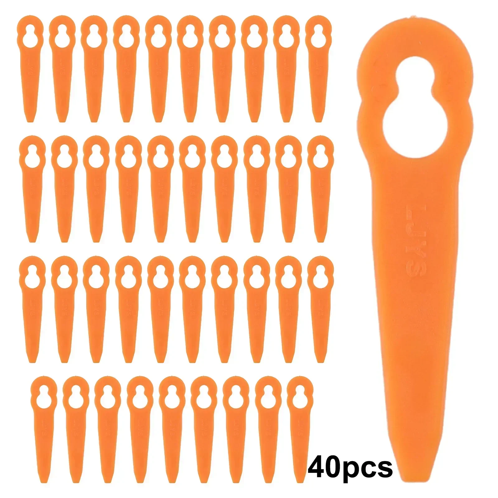 40pcs Plastic Blades Lawn Mowe - Power Tools Orange recension och pris