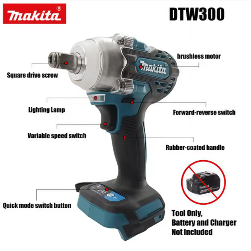 Makita DTW300 18V Brushless Co - Power Tools Makita Set recension och pris
