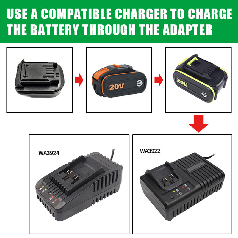 Battery Adapter Converter for  - Power Tools Orange recension och pris