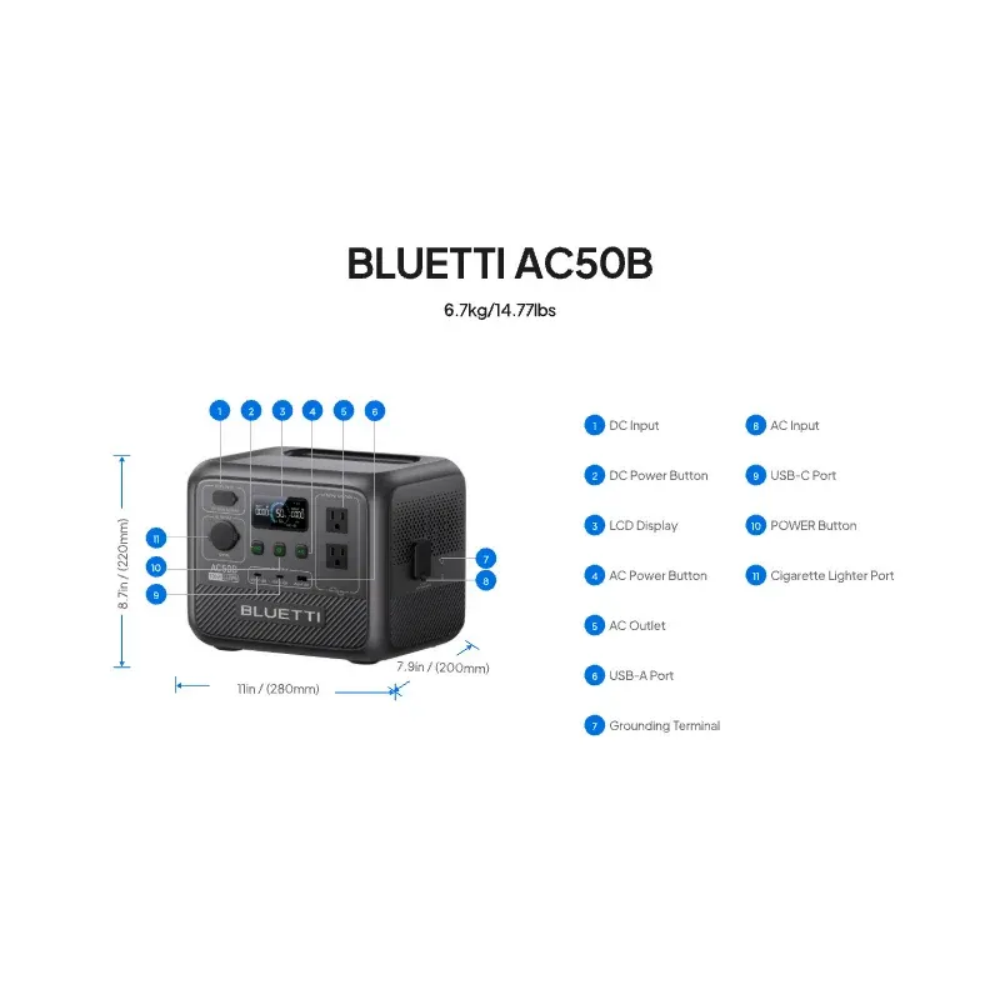 BLUETTI AC50B Portable Power S - Power Tools For Home recension och pris