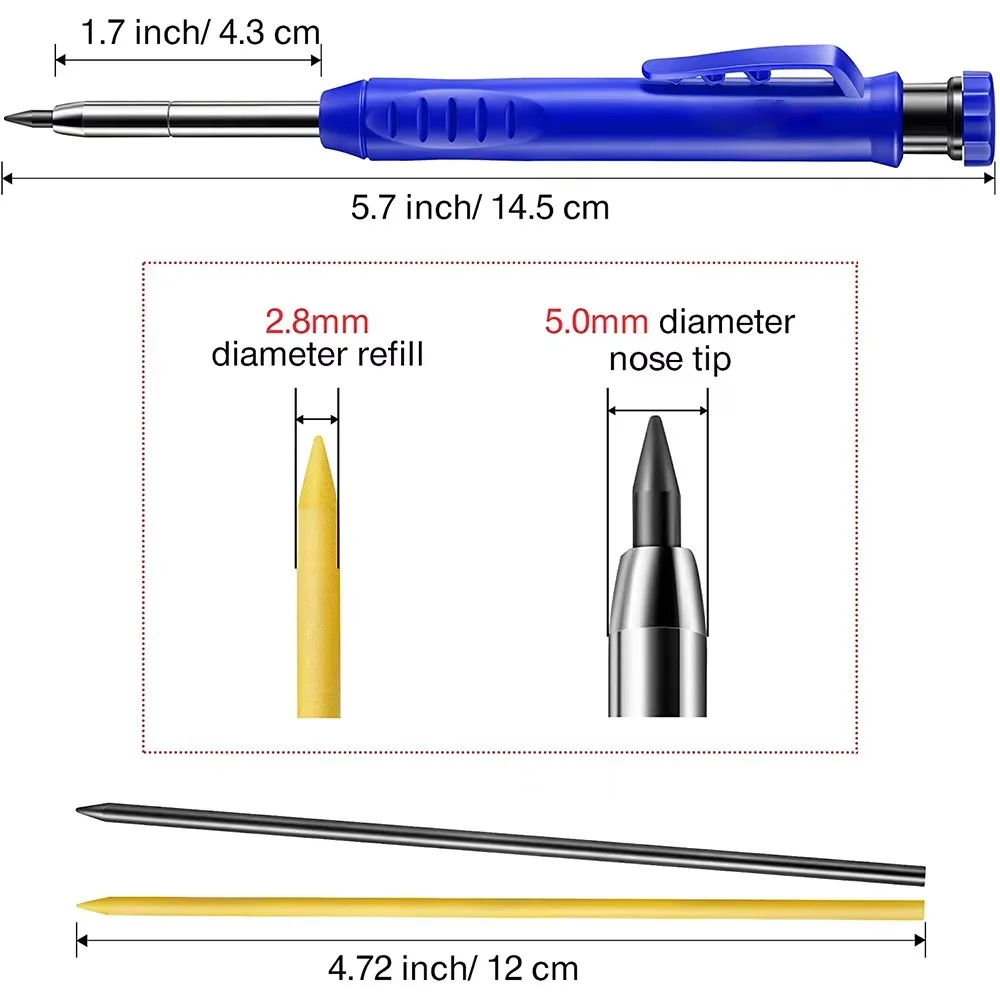 Solid Carpenter Pencil Set Woo - Power Tools Construction recension och pris