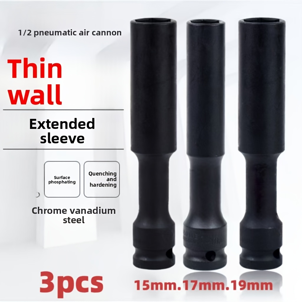1/3pcs 1/2 inch extended thin- - Power Tools Pneumatic recension och pris