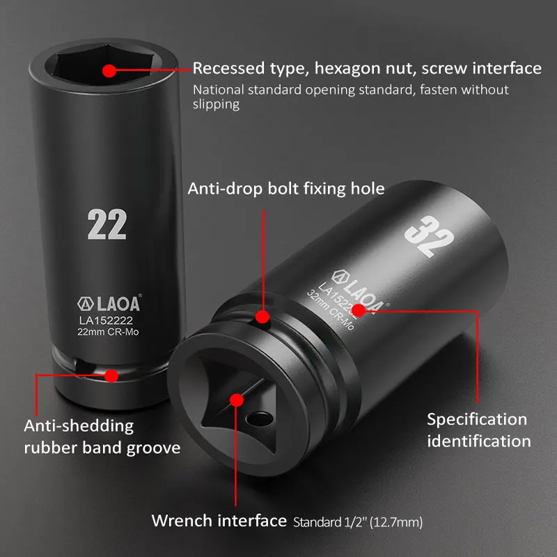 LAOA  1/2 inch Head Used on Ra - Power Tools Pneumatic recension och pris