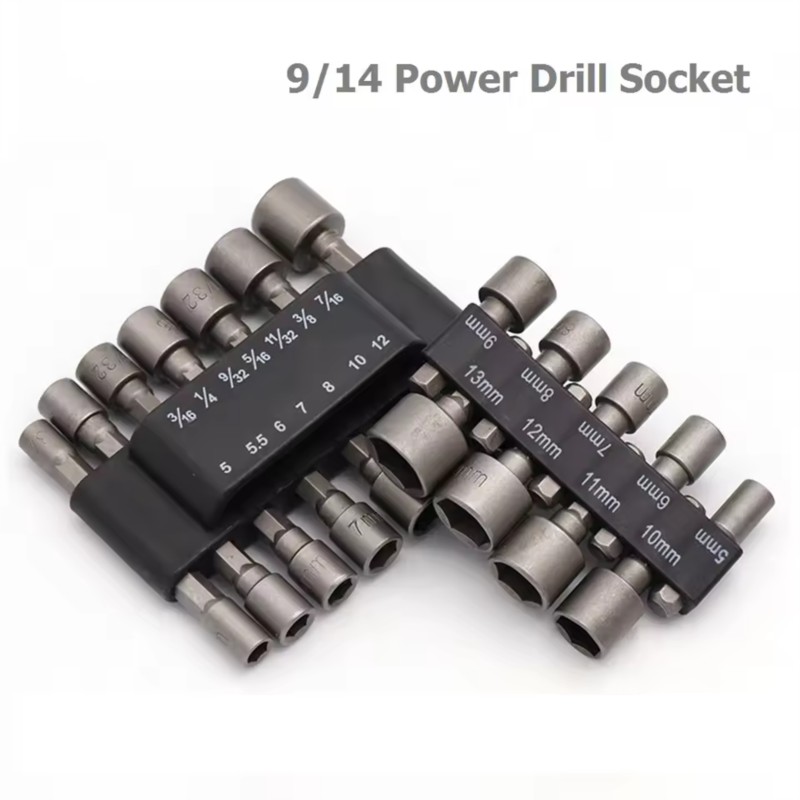 9/14Pcs Set Socket Wrench Powe - Power Tools Pneumatic recension och pris